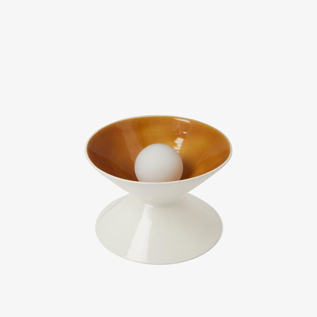 Lampe à Poser Sablier Ecru/Fauve - OVIO Home