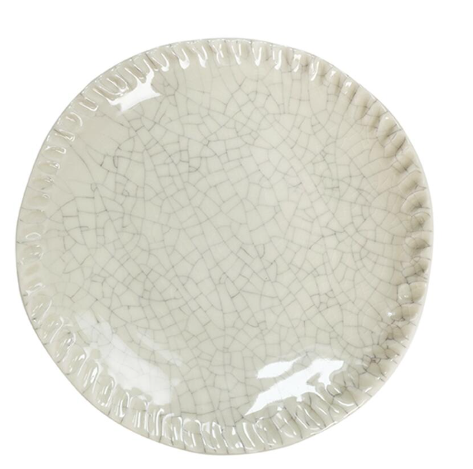 Assiette S Dashi Quartz Craquele - OVIO Home