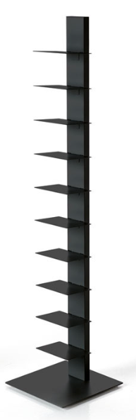 Bibliothèque Verticale Noir H202 cm - OVIO Home