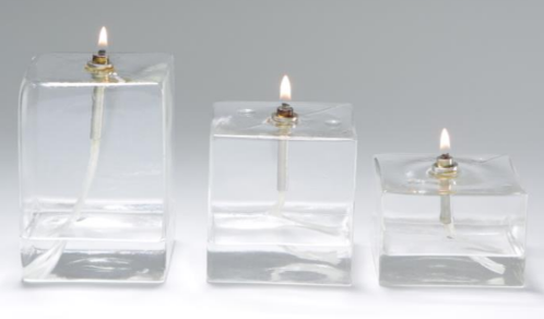 Lampe à Huile Cube S Transparent