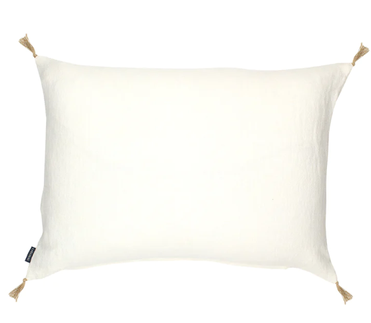 Housse de Coussin en Lin 40x55 Neige