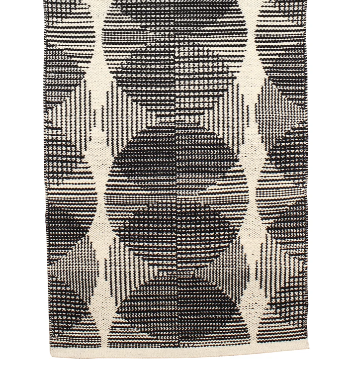 Tapis Taoma Charcoal Neige 80x 205 cm - OVIO Home