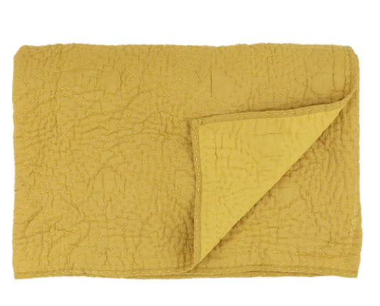 Couvre Lit en Coton Kandi Safran