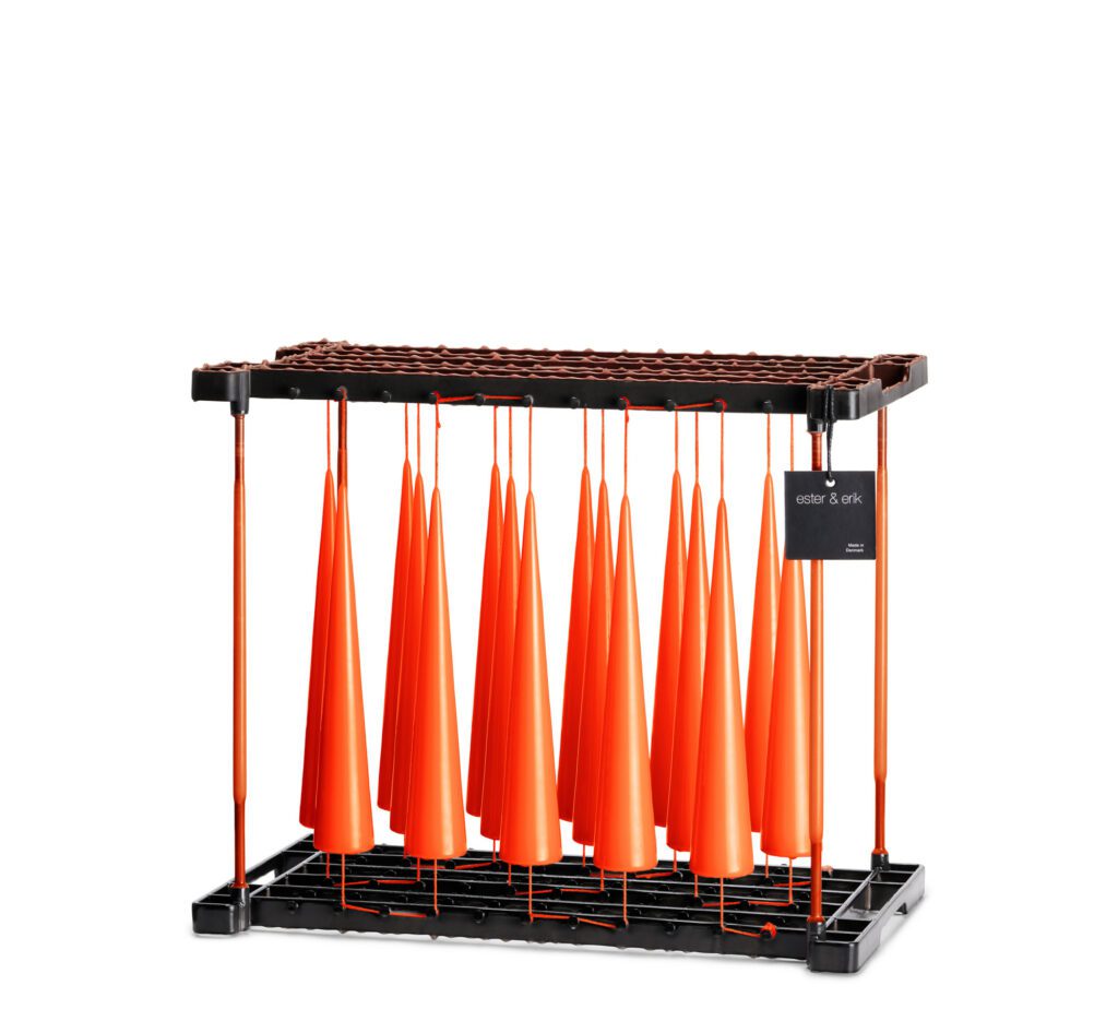 Bougie Cône Vivid Orange H25