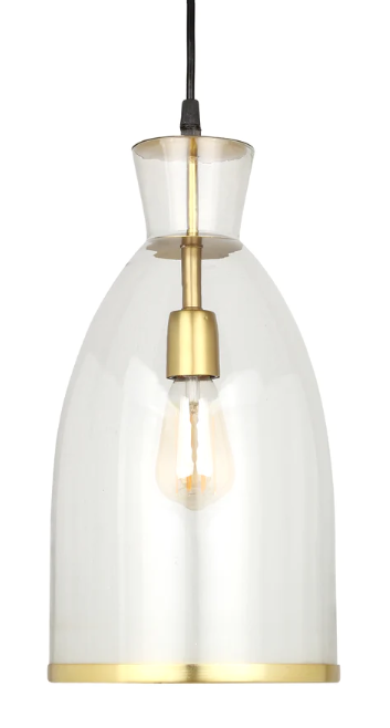 Suspension DRIO Verre et Laiton H30XD15 - OVIO Home