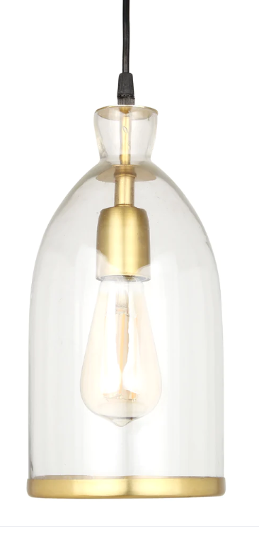 Suspension DRIO Verre et Laiton H44XD23 - OVIO Home