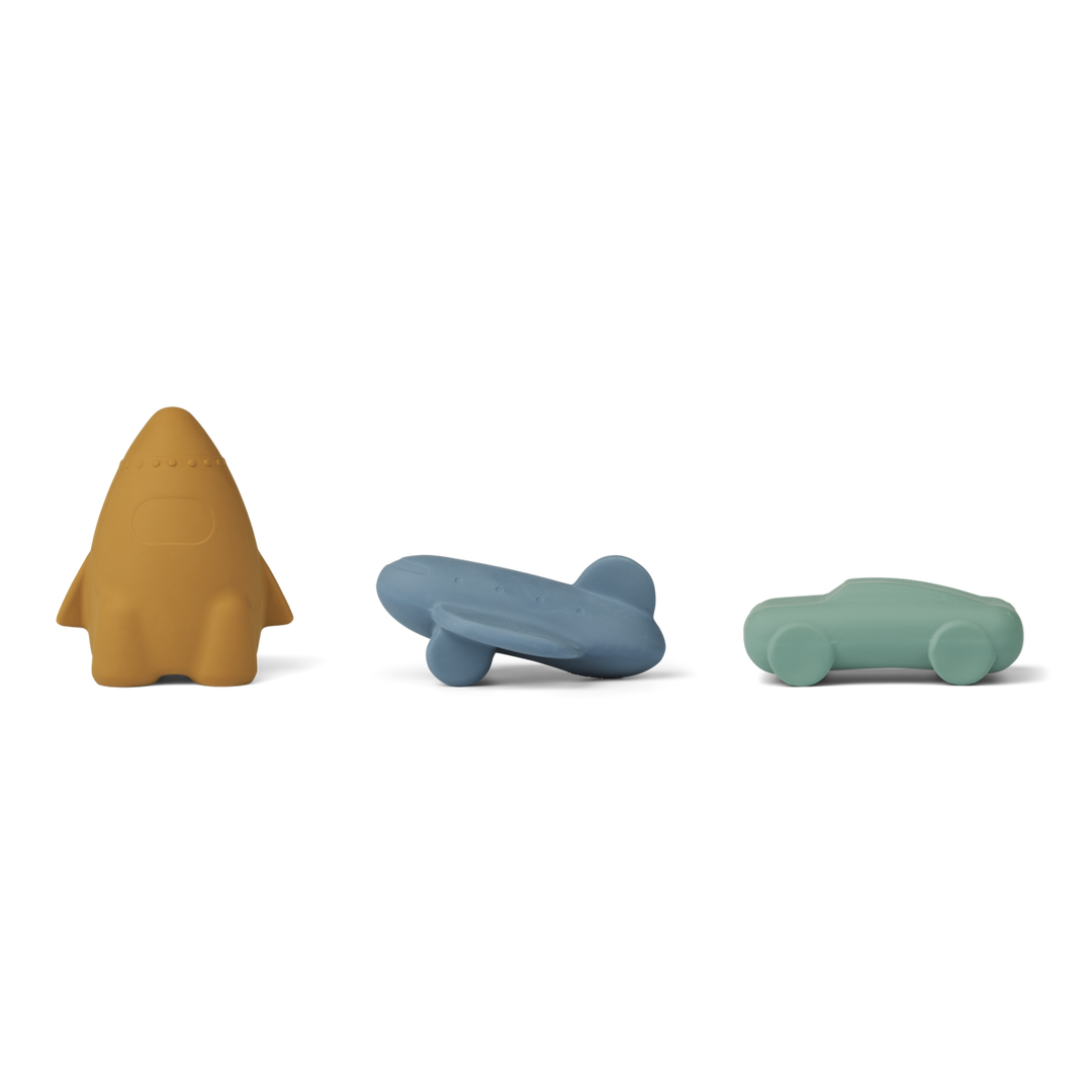 Jouets de Bain Jacob Véhicule Bleu (lot de 3)