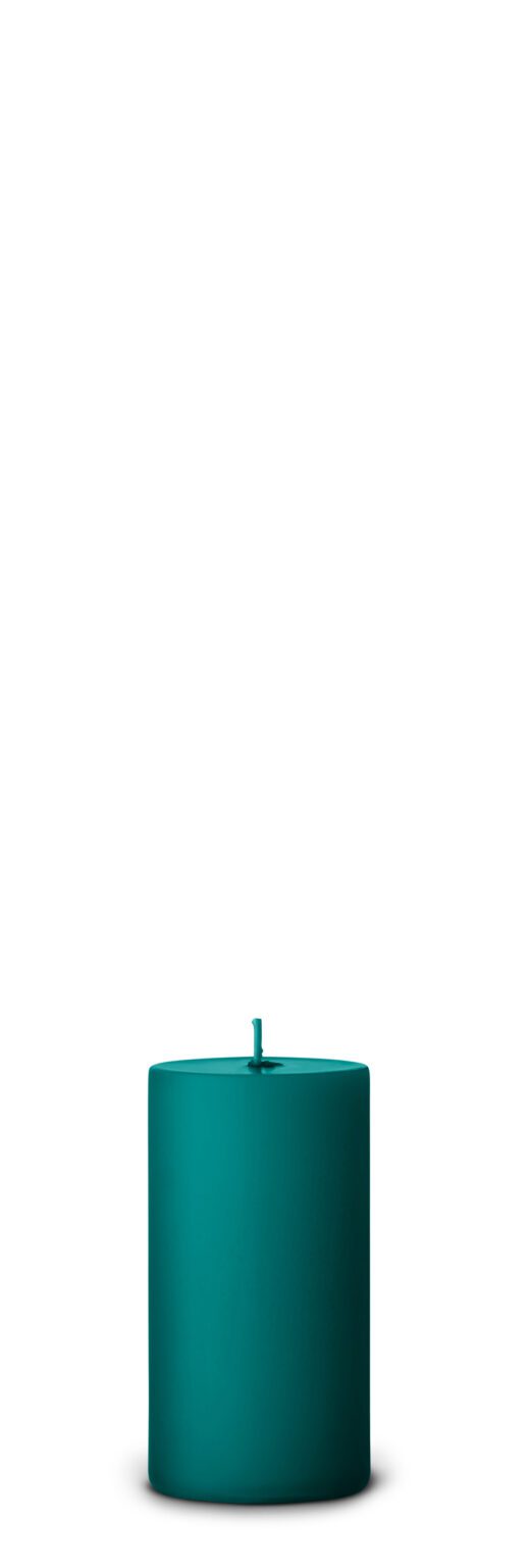 Bougie Teal Tan D7cm H15 cm - OVIO Home