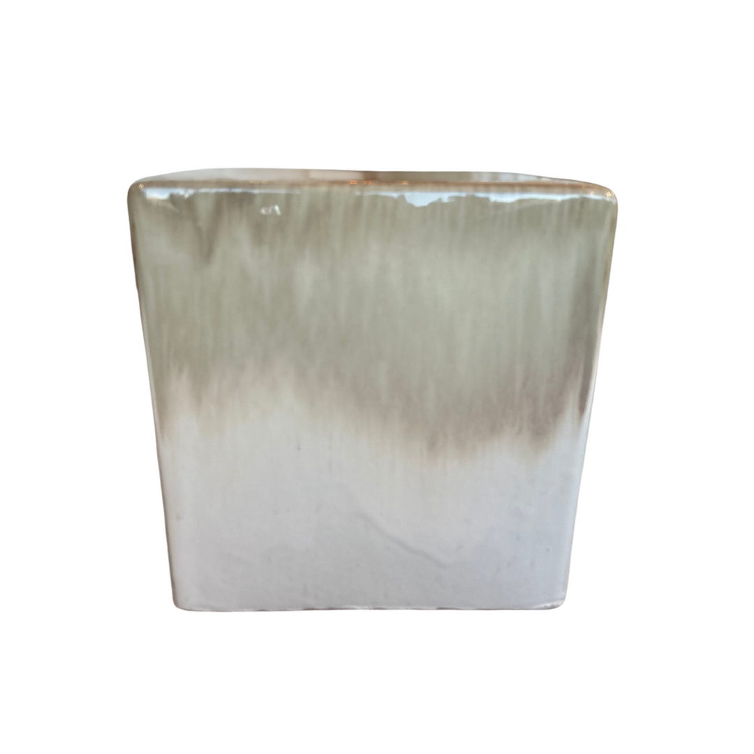 Tabouret Cubique Céramique Sable - OVIO Home