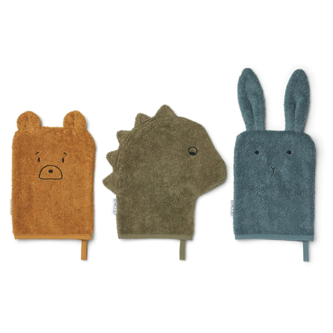 Lot de 3 gants de Toilette Sylvester