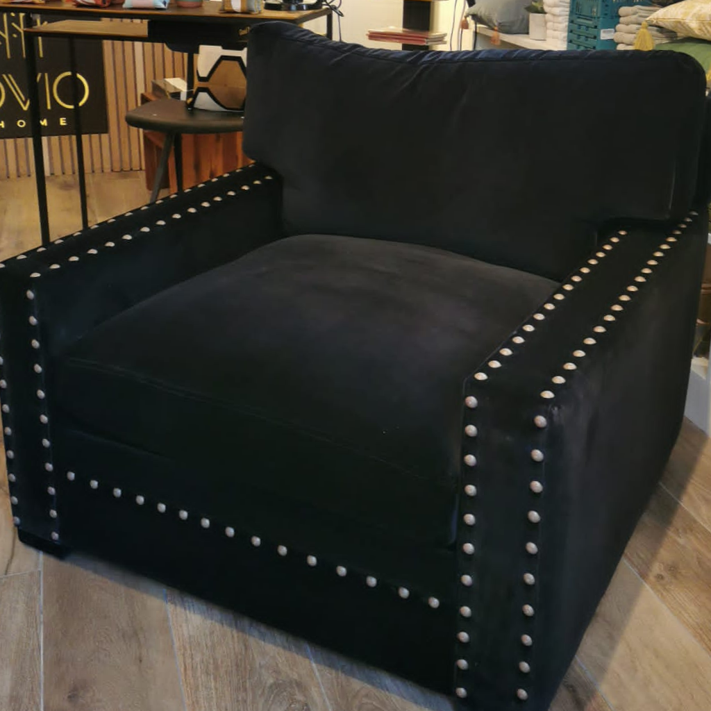 Fauteuil Victor bleu nuit - OVIO Home