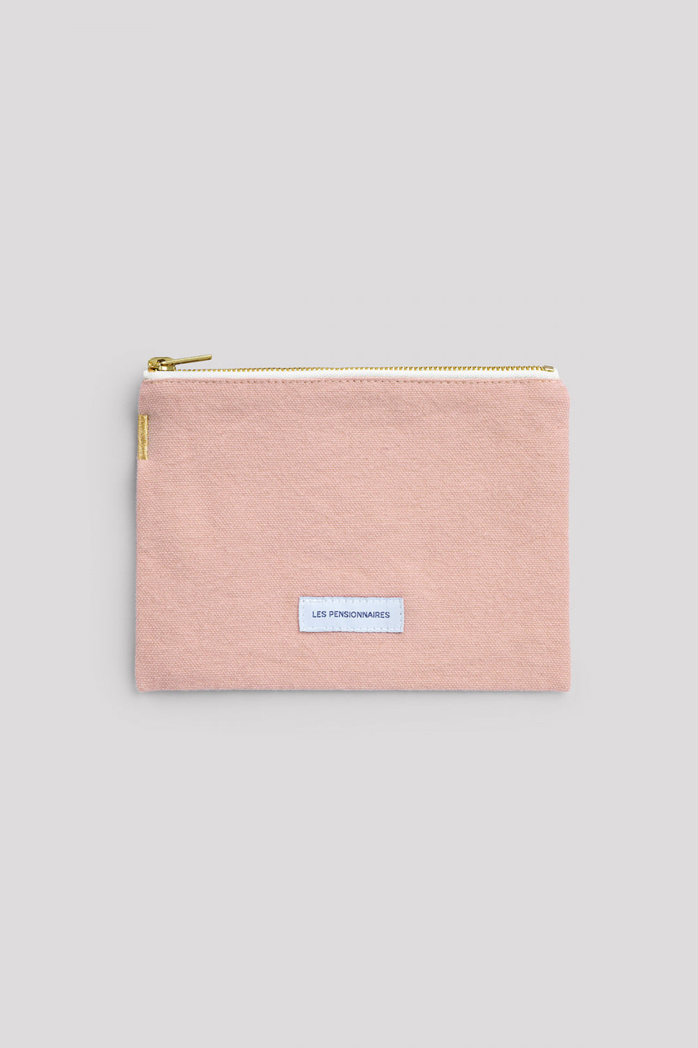 Petite pochette coton bio, Rose délicat