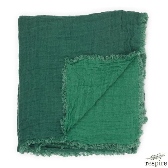 Plaid en Lin Gaufré Artichoke - OVIO Home
