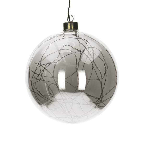 Glitter Boule avec Guirlande fumé