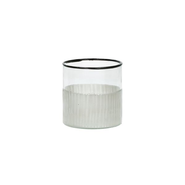 Photophore Blanc et Transparent Small