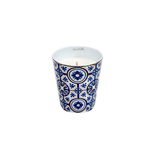 Rose et Marius - Timbale Porcelaine Casteu Bleu Platine