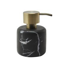 Distributeur de Savon Pierre Naturelle Effet Marbre Néro - OVIO Home