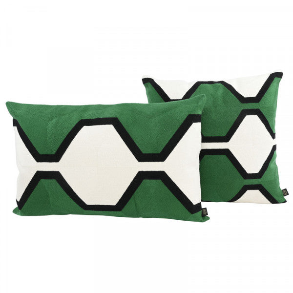 Coussin Nassau Emeraude 40x60