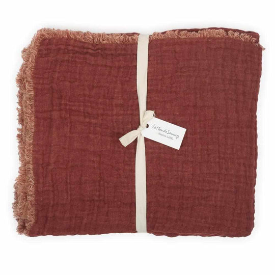 Plaid en Lin Gaufré Santa Fe - OVIO Home