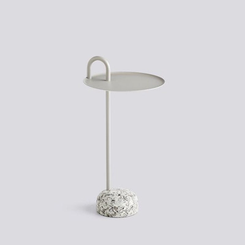 Table Ronde Beige Pied Béton