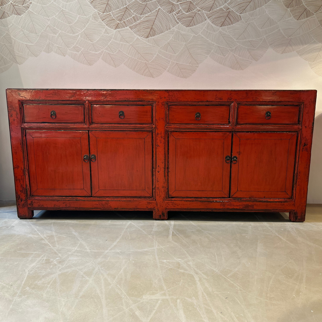 Commode 4P 4T Rouge