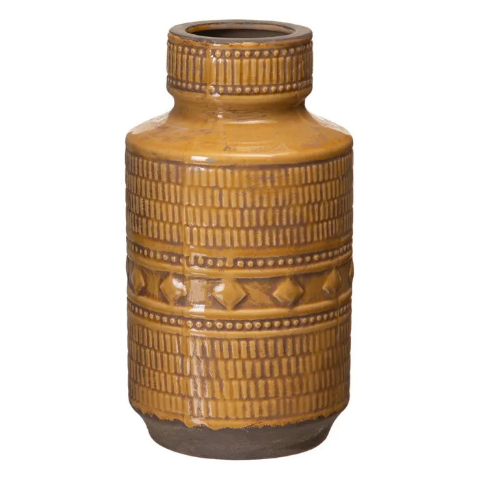Vase en Céramique Moutarde