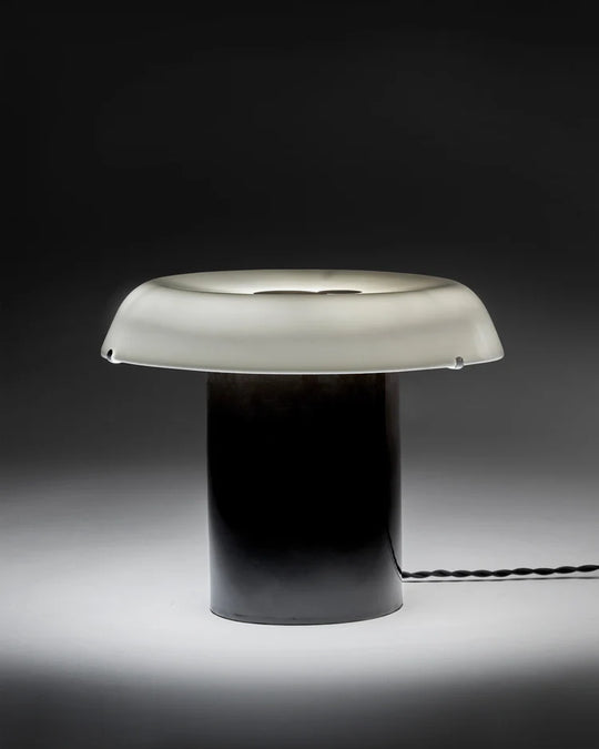 Lampe de table noir/blanc Celine n°1 Terres de Rêves