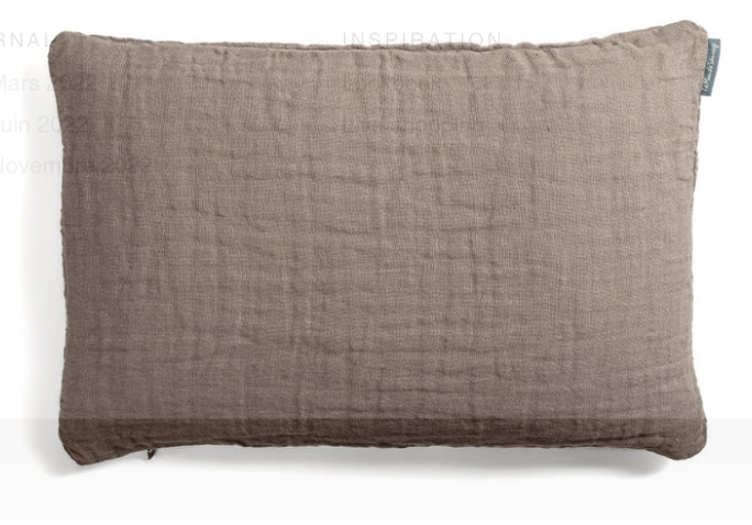 Coussin Lin Gaufré Zurich Dark