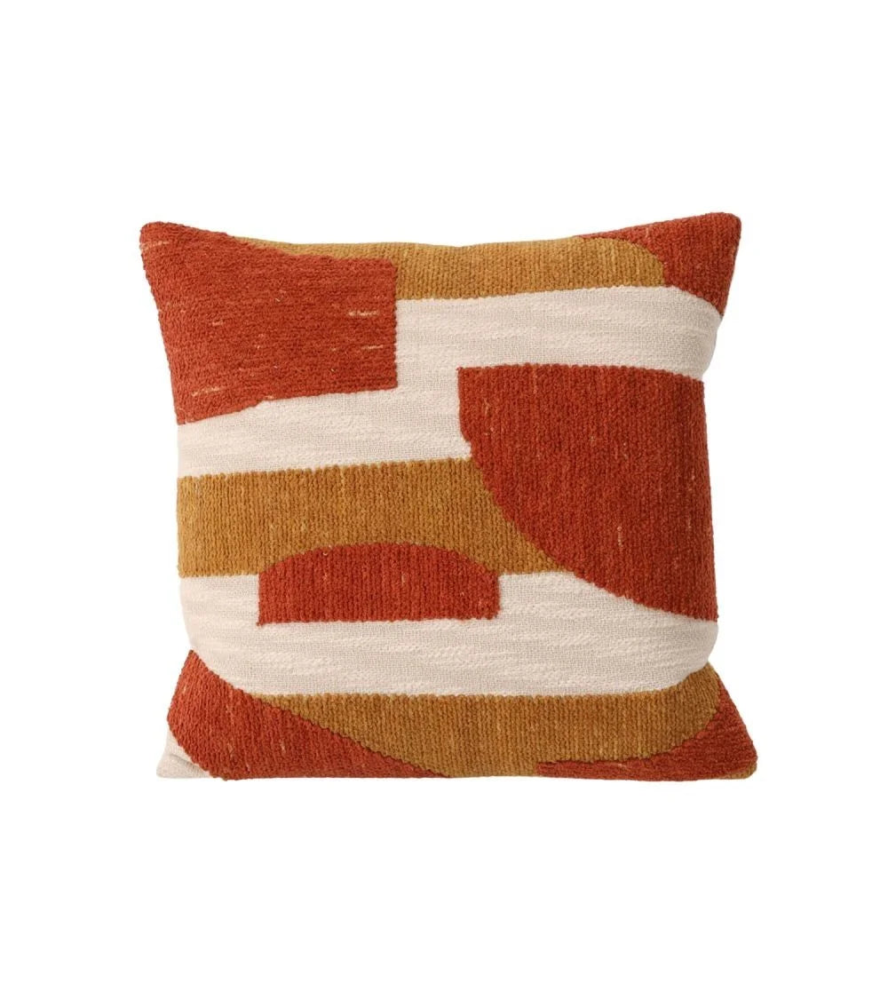 Coussin Valmont Orange/Moutarde