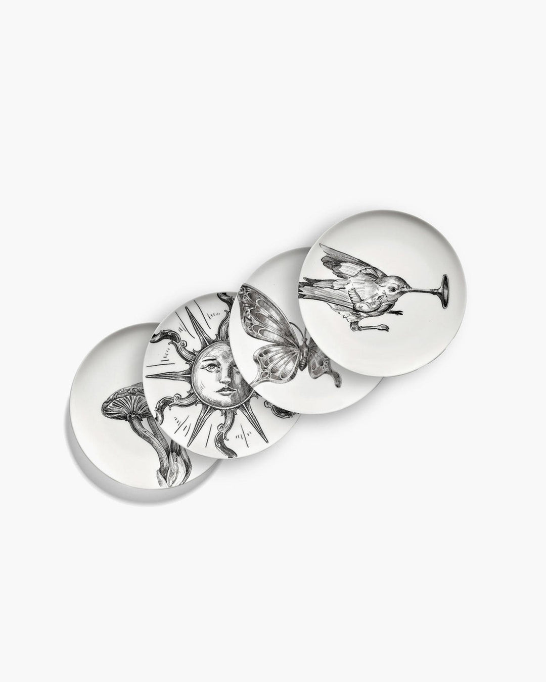 Assiettes à Pain Tomorrowland Blanc - Noir Unity