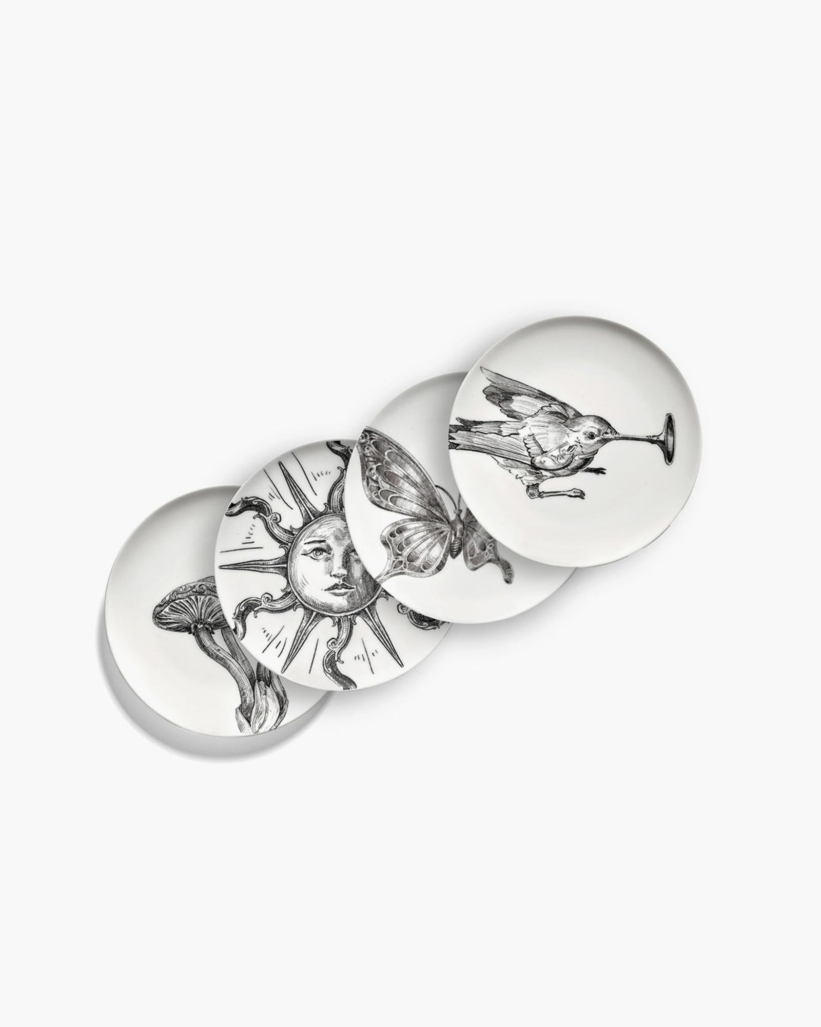 Assiettes à Pain Tomorrowland Blanc - Noir Unity