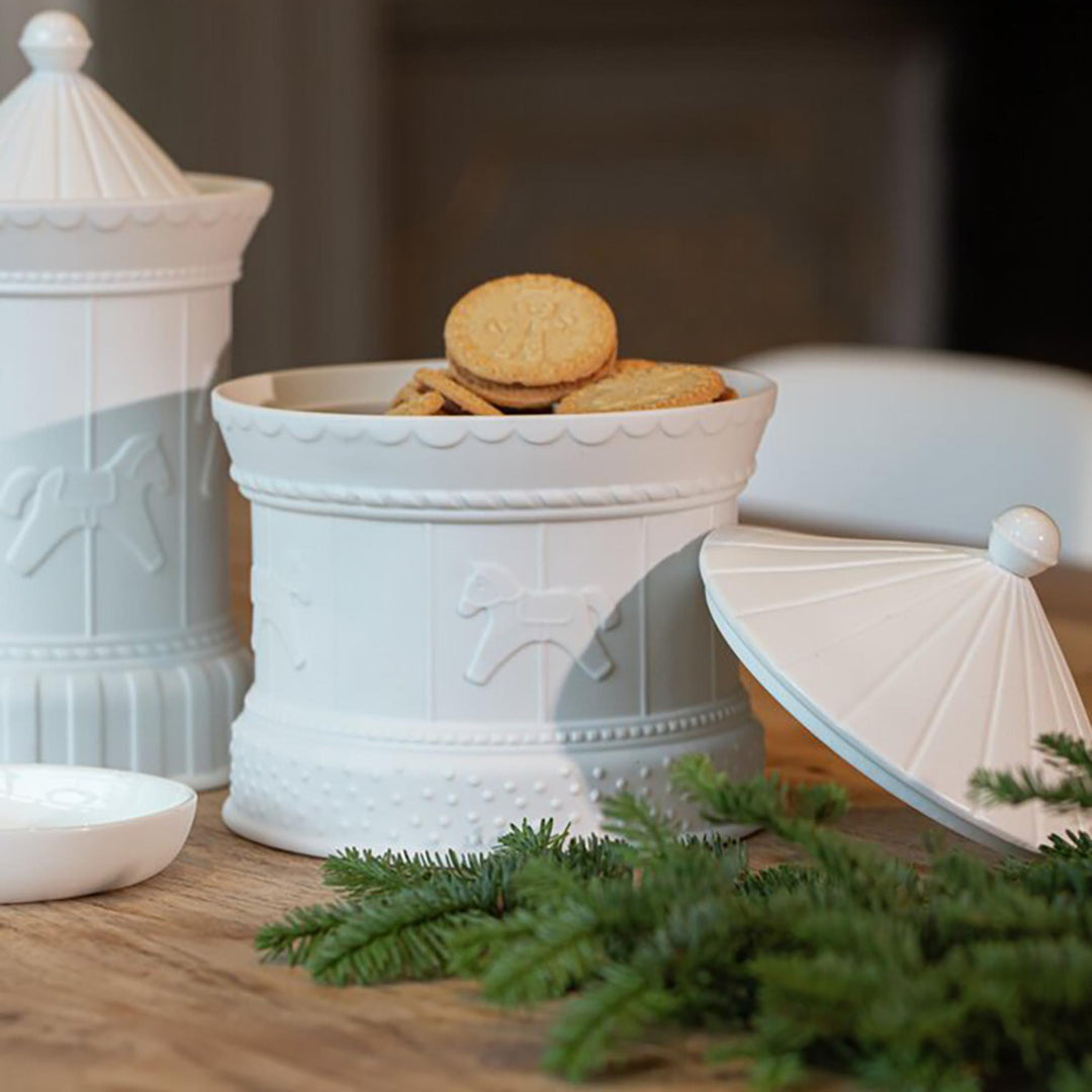 Boite en Porcelaine CAROUSSEL BLANC