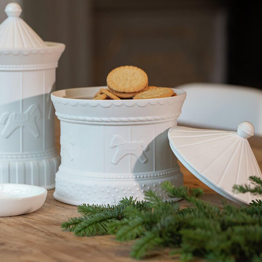 Boite en Porcelaine CAROUSSEL BLANC