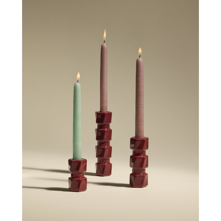 Bougeoir COLONNA CARMIN