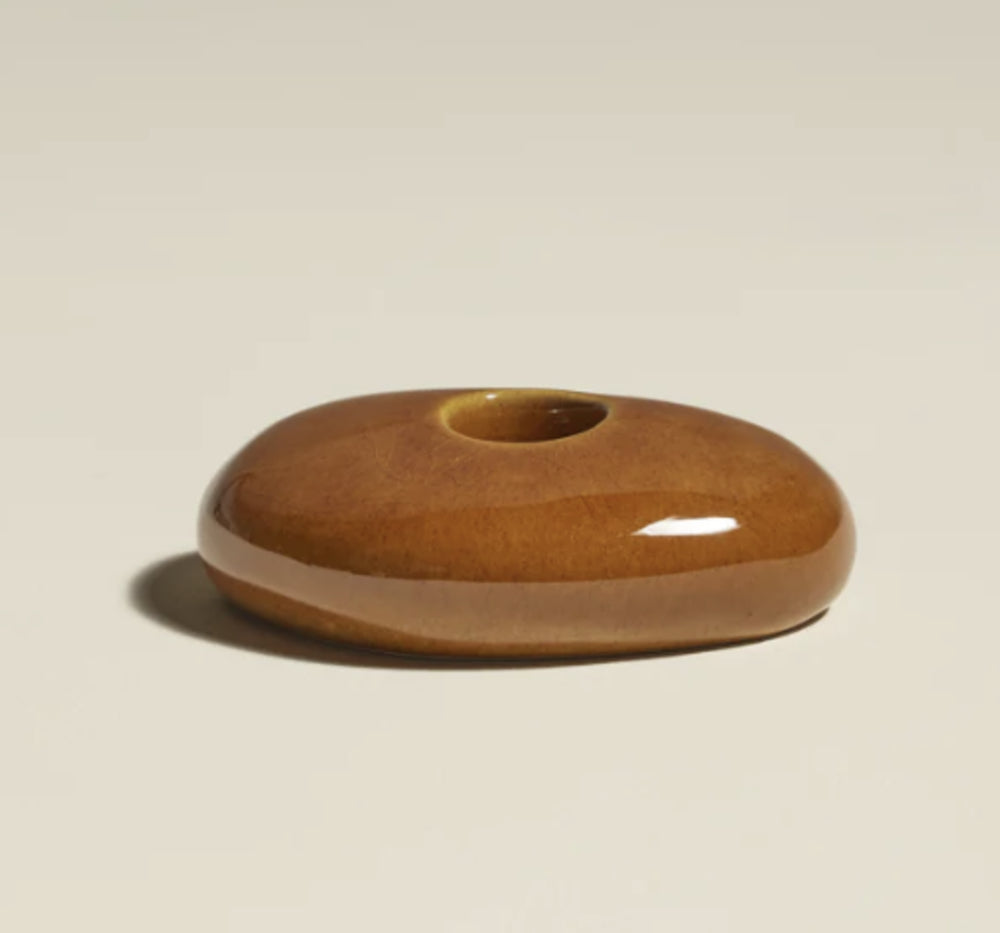 Bougeoir STONE Fauve