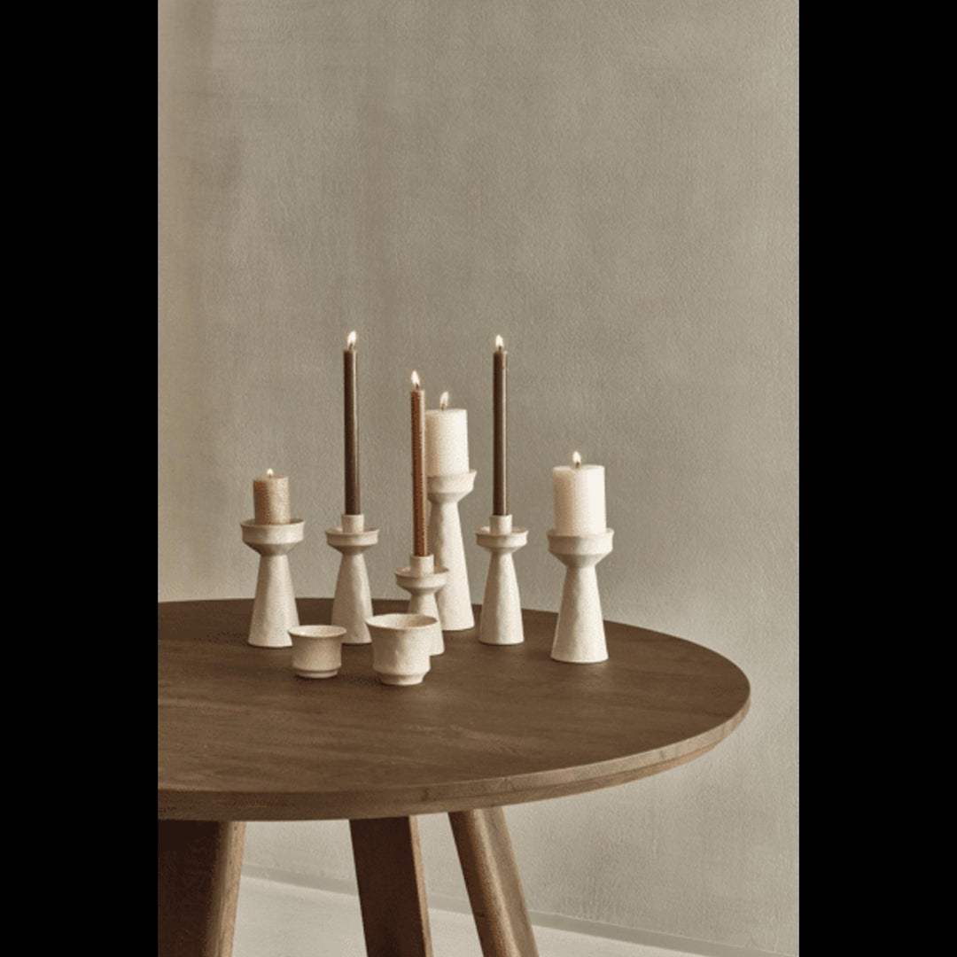 Bougeoir TIERNO Blanc cassé