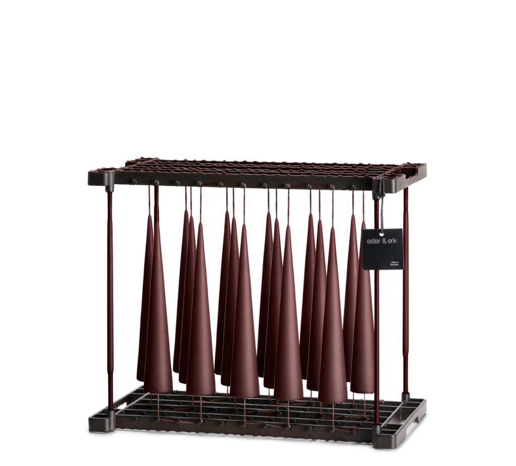 Bougie Cône H25cm AUBERGINE