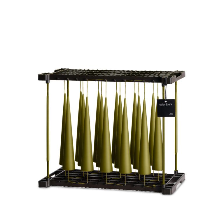 Bougie Cône H25cm OLIVE GLOW