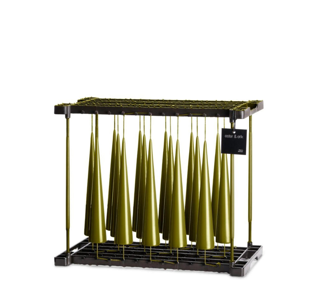 Bougie Cone Lacquer Olive Glow Lacquer