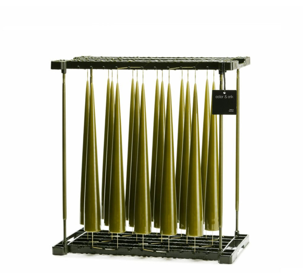 Bougie Cone Lacquer Olive Glow Lacquer