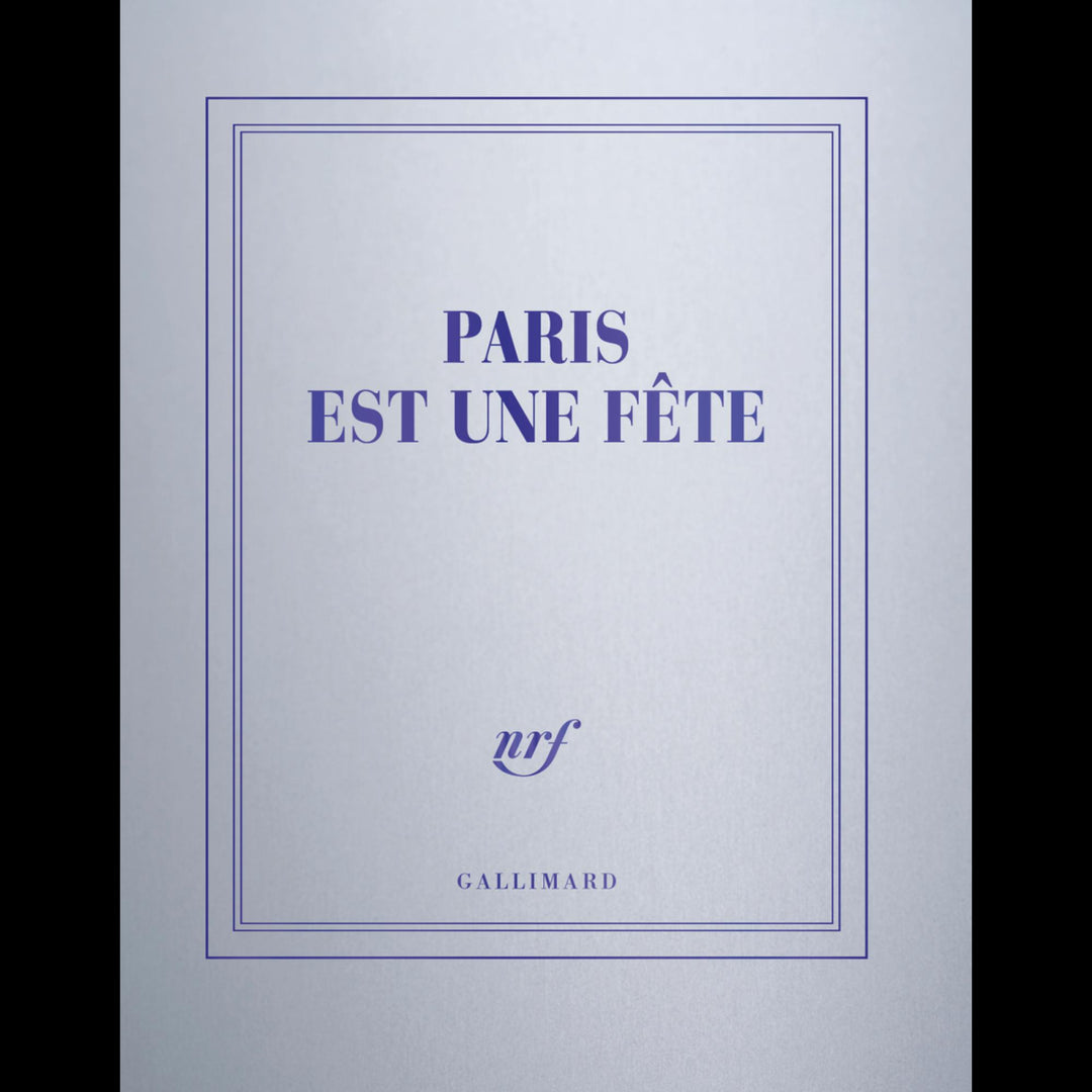 Carnet carré couleur Gallimard Paris est une fête