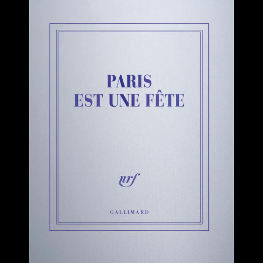 Carnet carré couleur Gallimard Paris est une fête