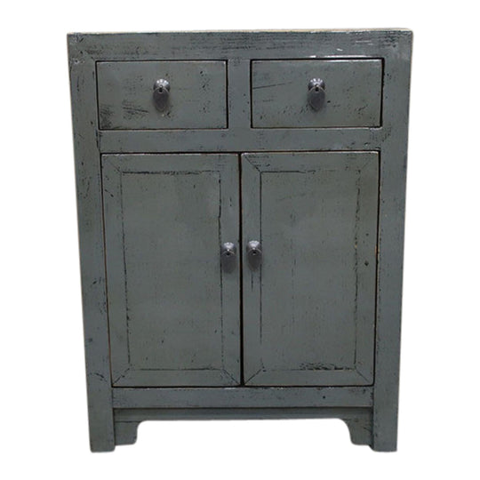 Commode 2P 2T 60x40x80 cm Gris Foncé