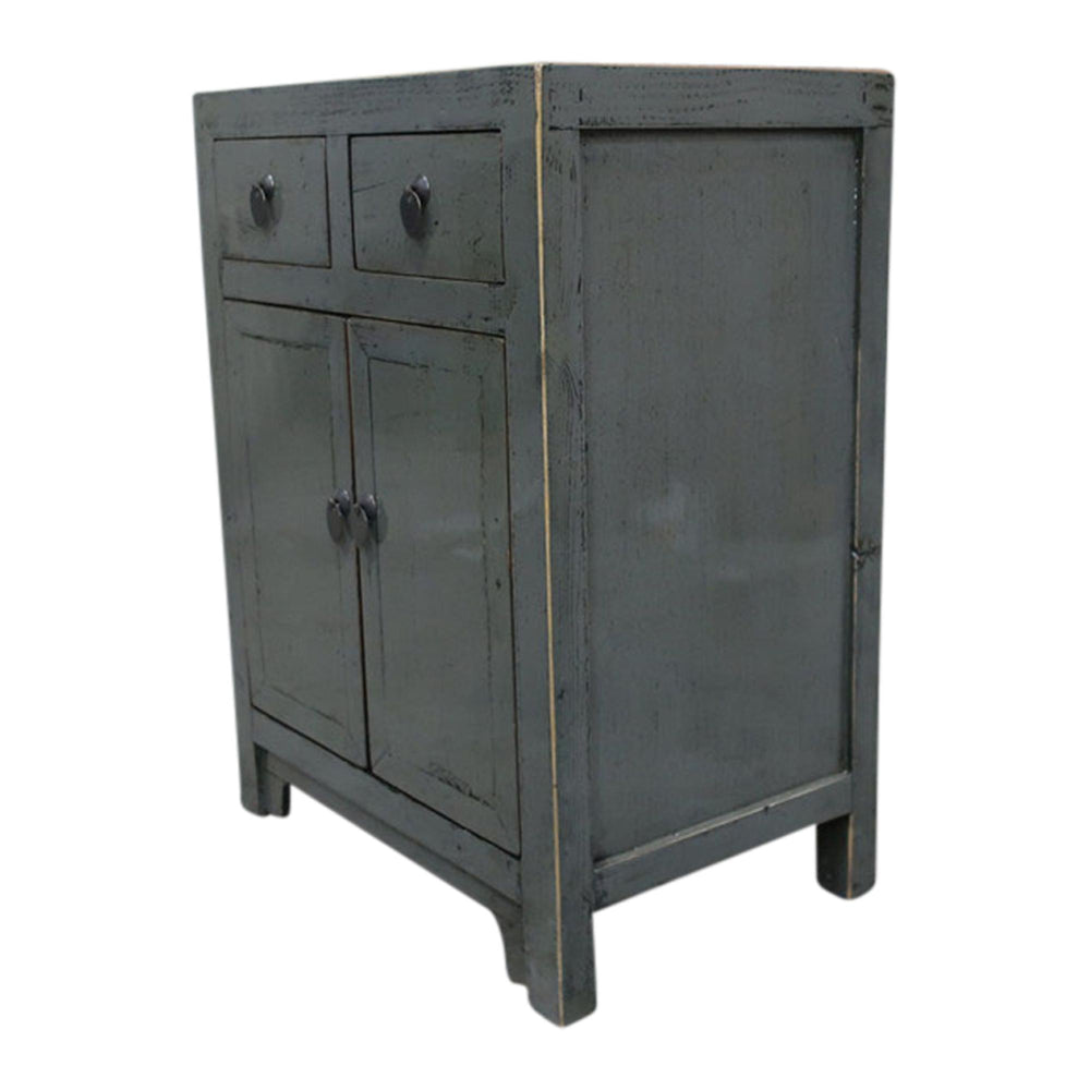 Commode 2P 2T 60x40x80 cm Gris Foncé