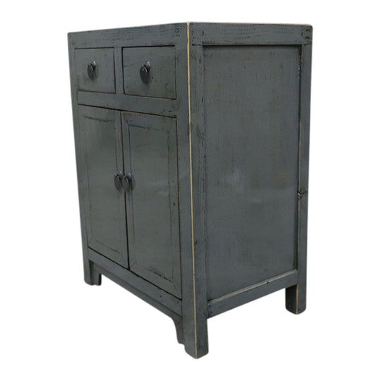 Commode 2P 2T 60x40x80 cm Gris Foncé
