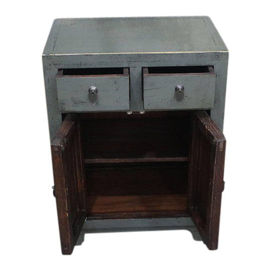 Commode 2P 2T 60x40x80 cm Gris Foncé