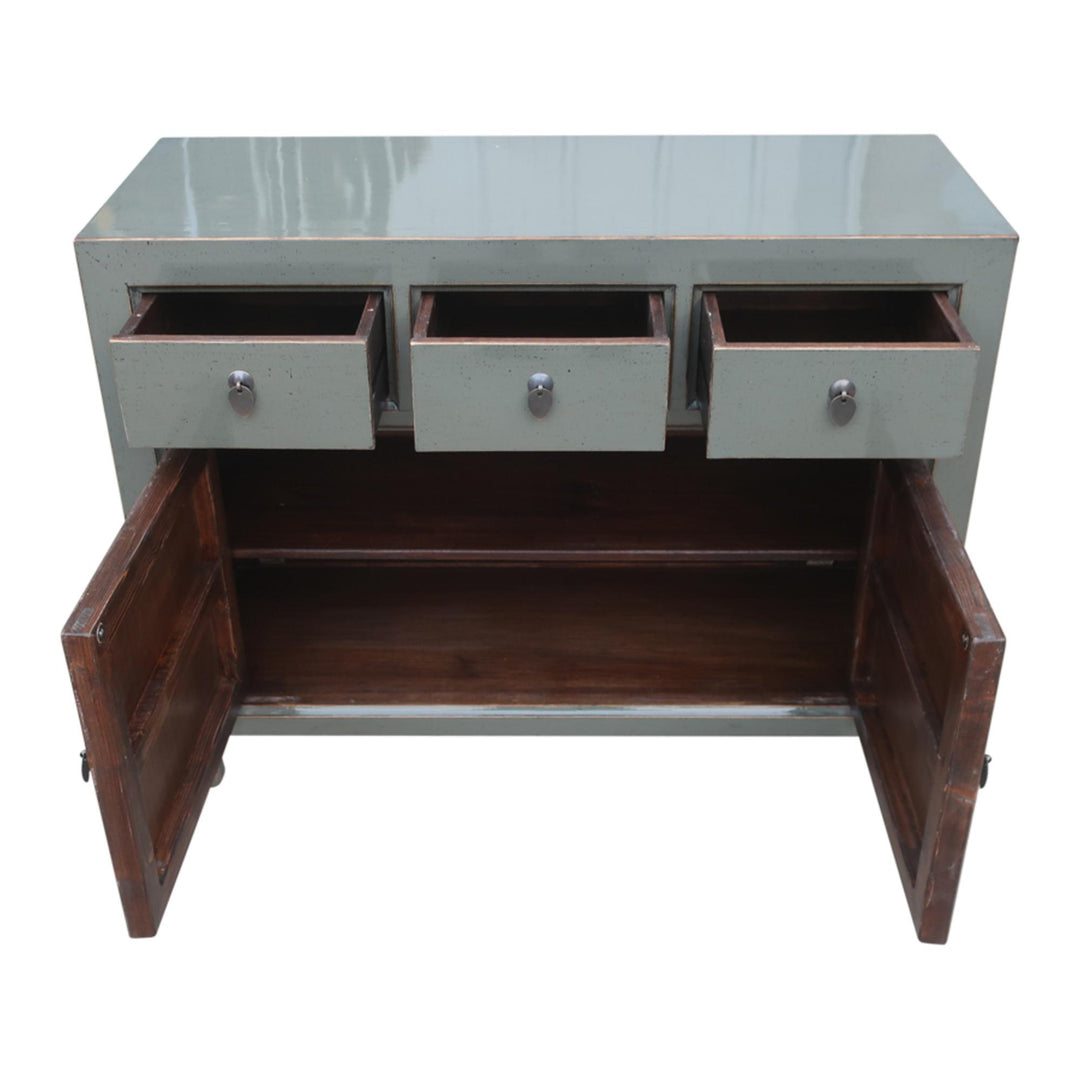 Commode 2P 3T - 110 cm Gris Foncé