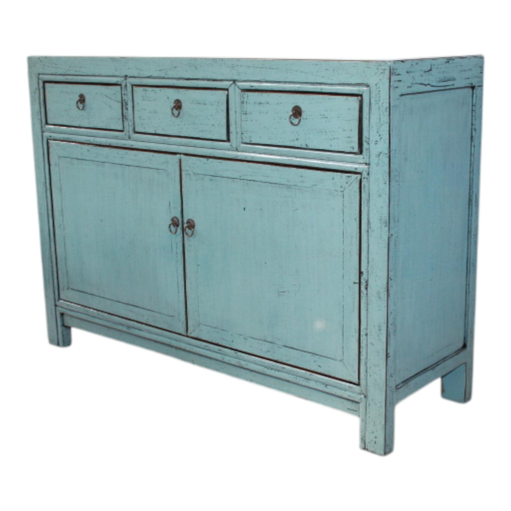 Commode 2P 3T - 120 cm Bleu Clair