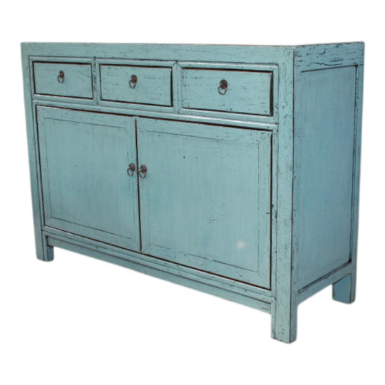 Commode 2P 3T - 120 cm Bleu Clair