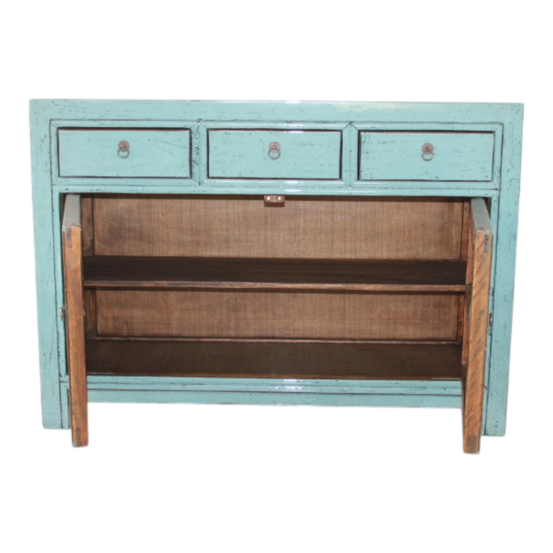 Commode 2P 3T - 120 cm Bleu Clair